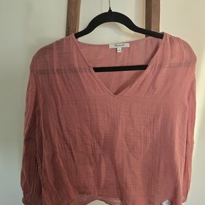 Madewell Coral Blouse